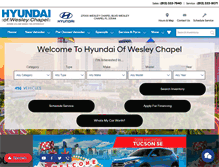 Tablet Screenshot of hyundaiofwesleychapel.com